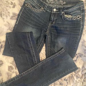 Size 7 wax jeans straight leg,
